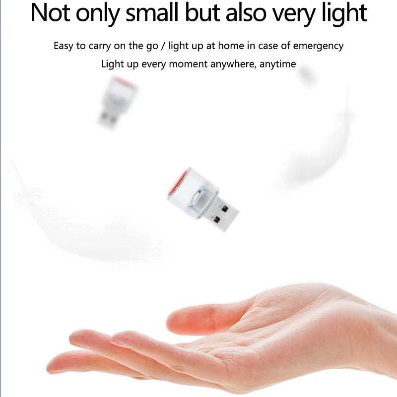Led Interior Lights USB Mini Flashlight Interior Ambient Lighting Decorative Lamp Indoor Lighting Flashlight Rgb Gradient Color